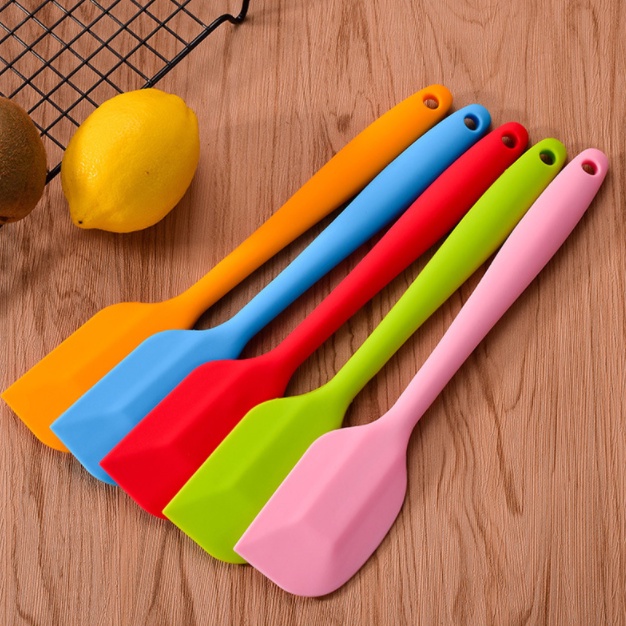 Spatula Silikon Sendok Adonan Masak Sodet Dapur Kitchen Utensil Silicone Baking Food Grade Roti Mentega Oles Aduk Tahan Panas