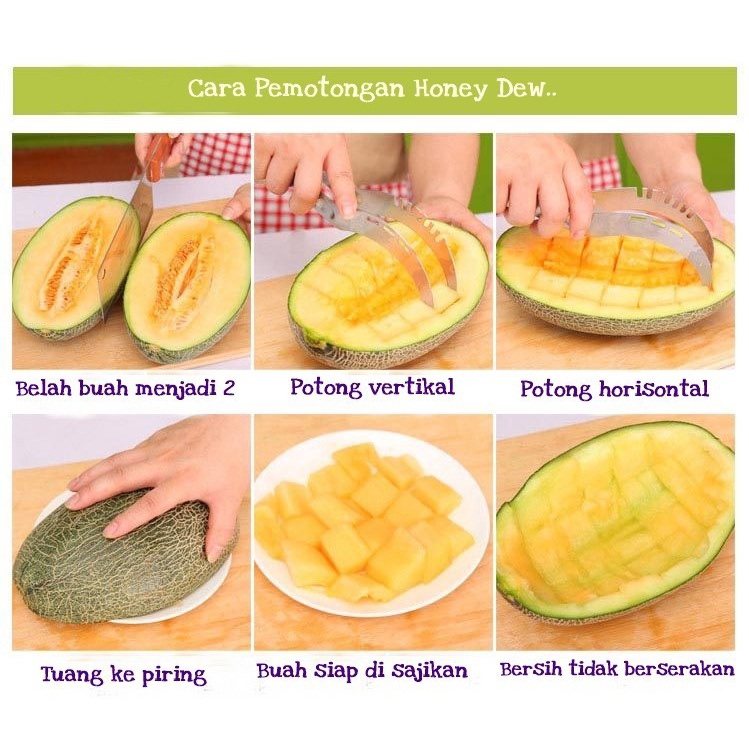 Fruit Slicer Buah Pisau Alat Pemotong Buah Semangka Baru Melon Cutter