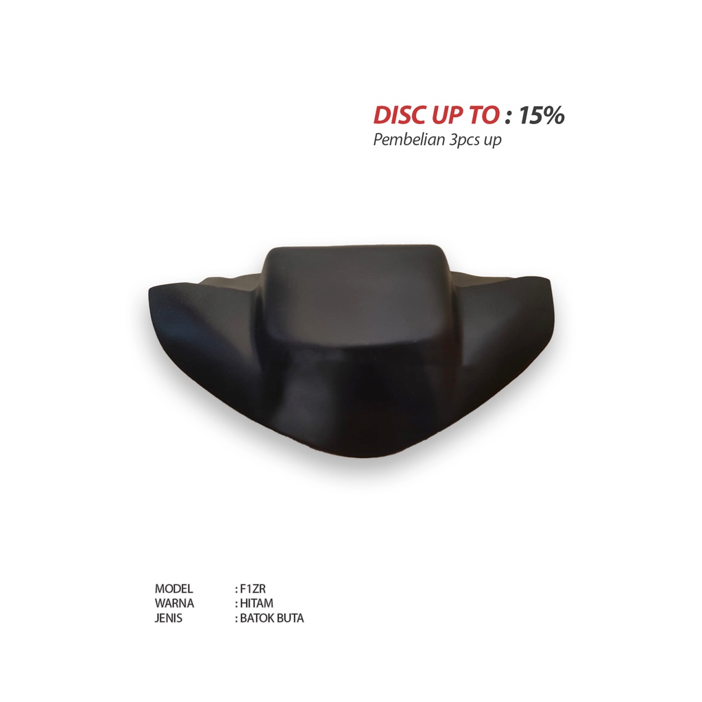 Batok buta F1zr Road race Hitam Dof Fiberglass