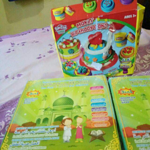 Fun Doh Birthday Cake / Fundoh Mainan Lilin Cetakan Kue Ulang Tahun Tl-756