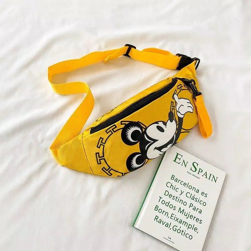 KSO_BAG - Tas Selempang WaistBag Anak Perempuan Dan LakiLaki Termurah Carakter MICKYMOUSE Korea Styl
