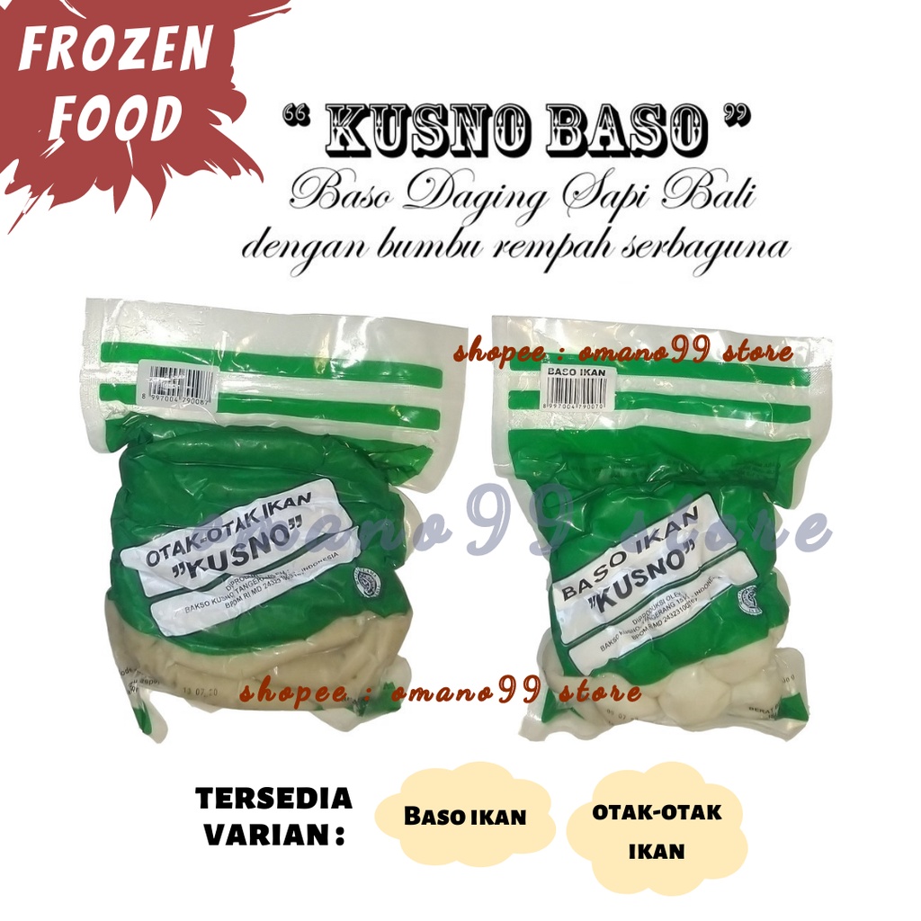 

Baso Kusno Baso Ikan / Otak-otak Ikan 500 Gram