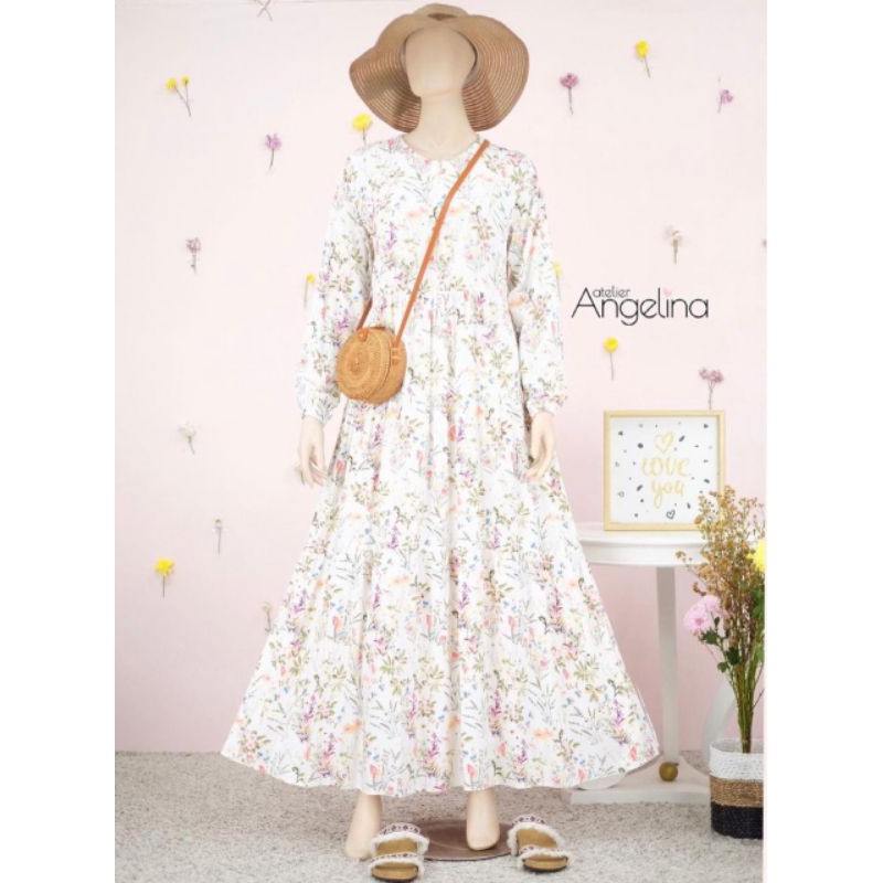 BELLA DRESS Whiteflo snow by atelierangelina