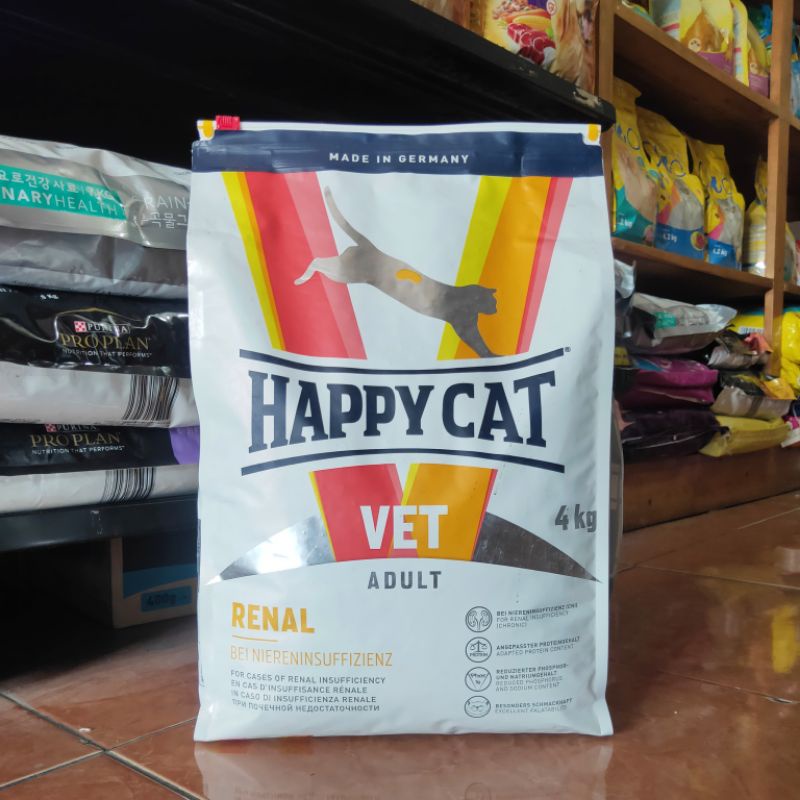 Happy Cat Vet Renal 4kg - Makanan Kucing Gangguan Ginjal