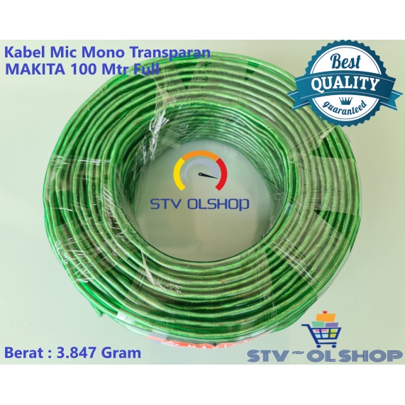 Kabel Mic Mono Transparan Makita 1X20 Meteran / Kabel Mic eceran