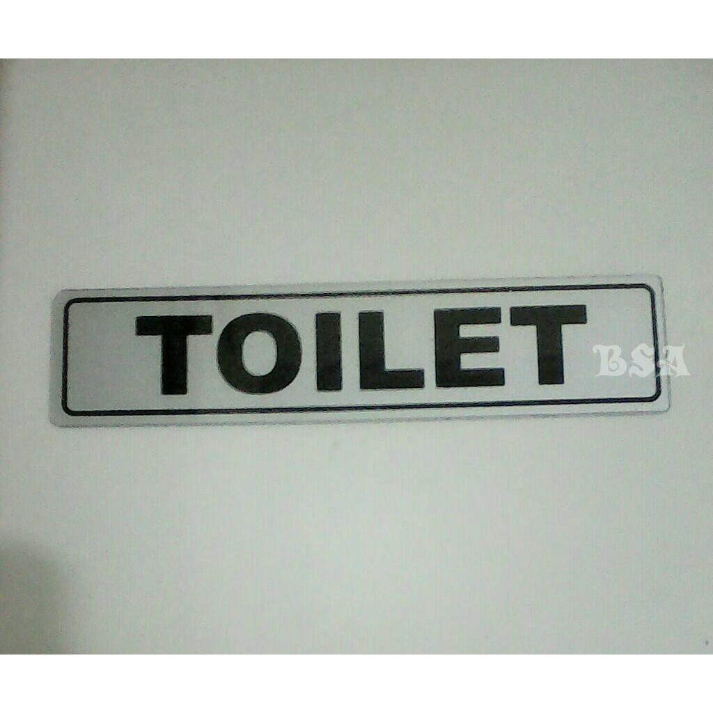 

Sticker stiker mika TOILET uk 19,5 x 4,5 cm