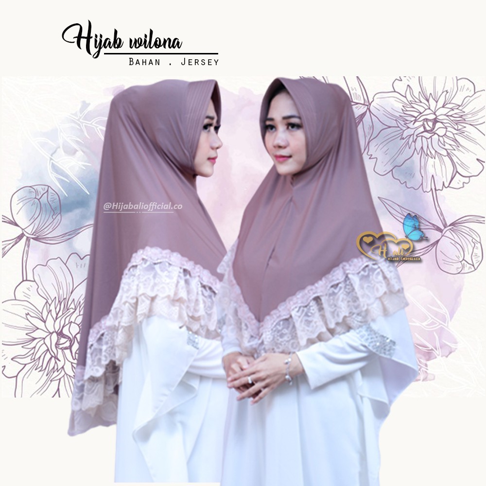 KHIMAR RENDA JUMBO JERSEY KHIMAR RENDA PET HIJAB RENDA KEKINIAN HIJAB RENDA BAWAH HIJAB INSTAN