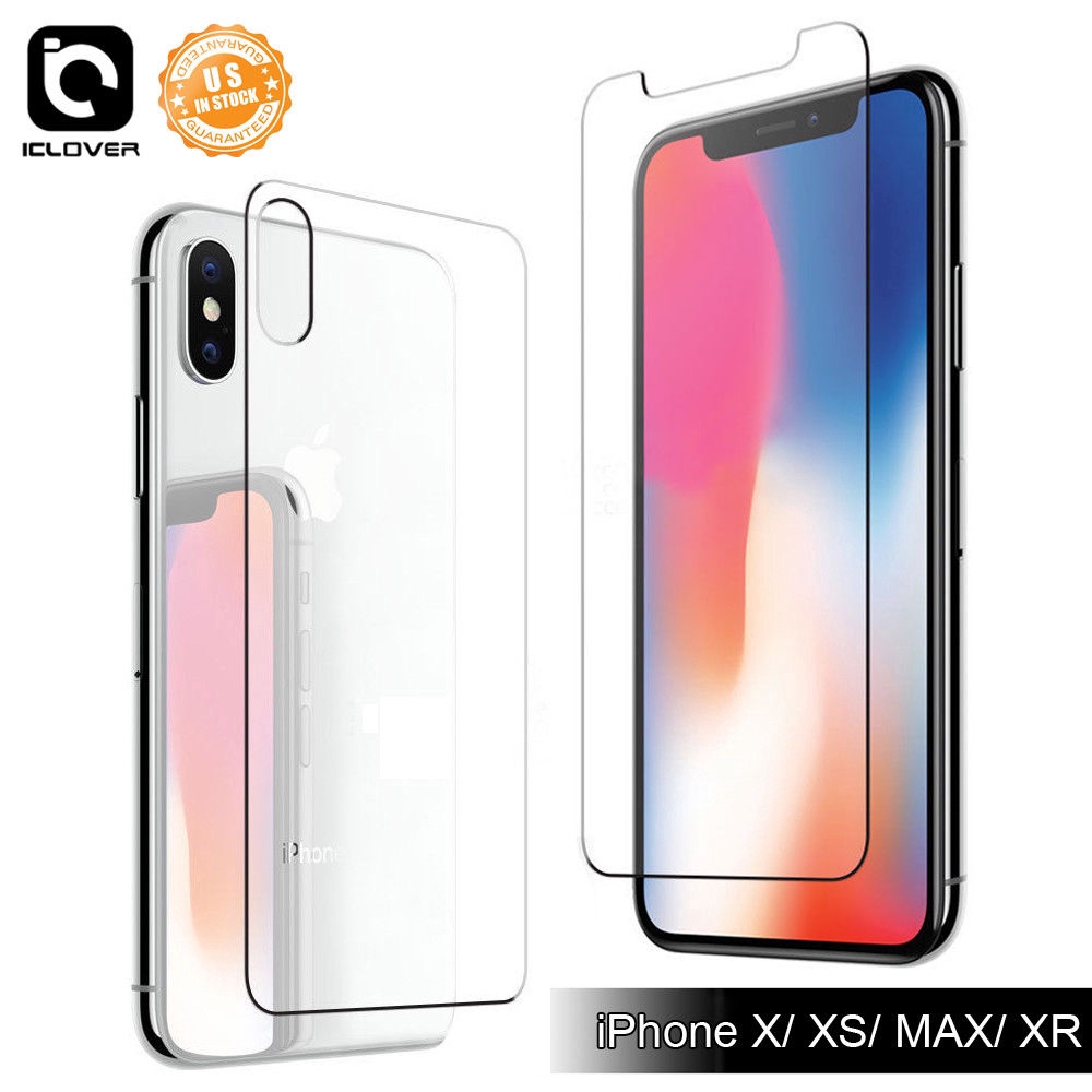 Pelindung Layar Tempered Glass Full Body Depan + Belakang untuk iPhone