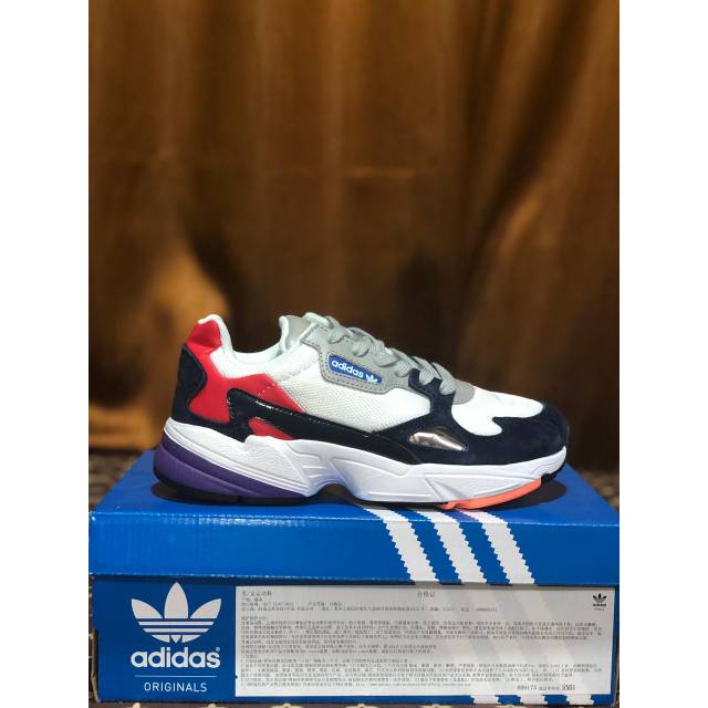 adidas falcon white navy