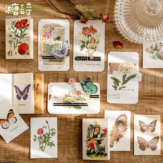 

80pcs Lot Stiker Kertas Memo Pad Gaya Retro Untuk Alat Tulis Sekolah