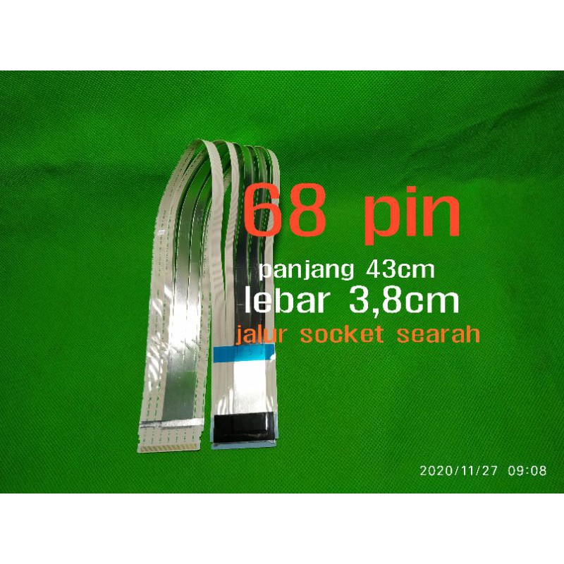 Kabel data flexible fleksibel LVDS 68 jalur pin panjang 43cm AWM 20861 original
