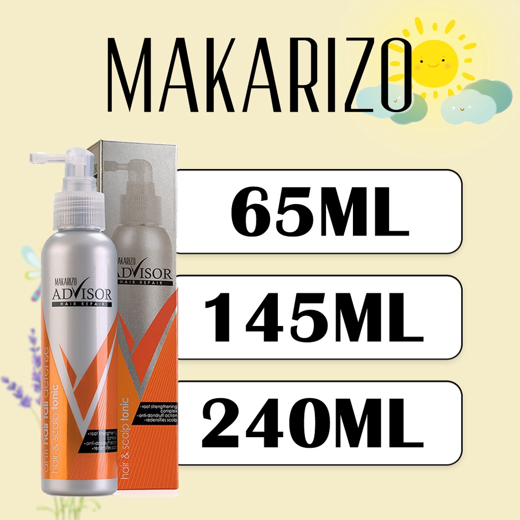 Makarizo Advisor Anti-Hair Fall Defense Hair &amp; Scalp Tonic 65ml / 145ml / 240ml