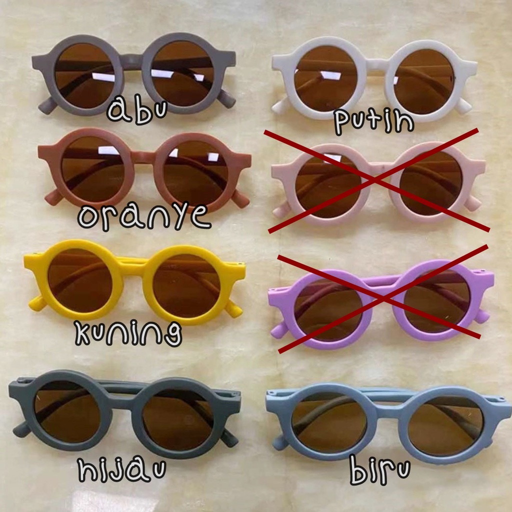 Kacamata Anak Bulat Gaya Keren Murah-4