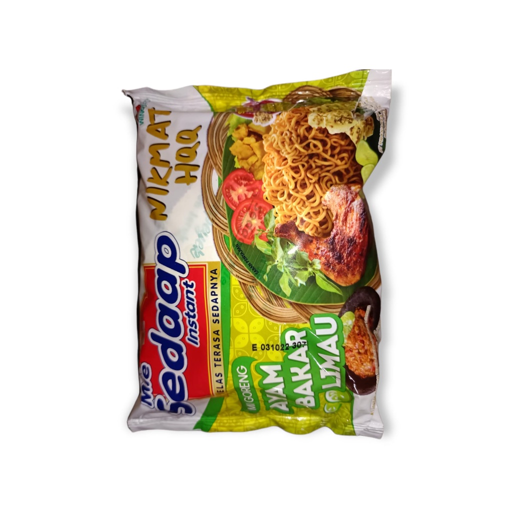 

Indomi/mi sedap/mi instan/ayam bakar limau/89gr