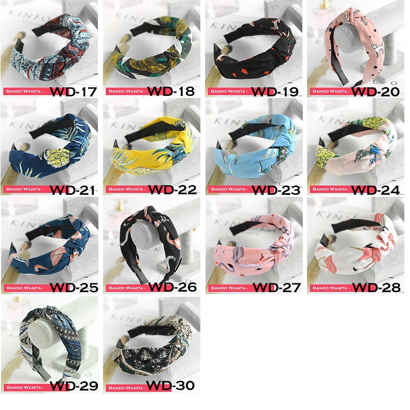 Bando wanita/ Bandana wanita / Headband wanita korea import - WD-20 - WD-30