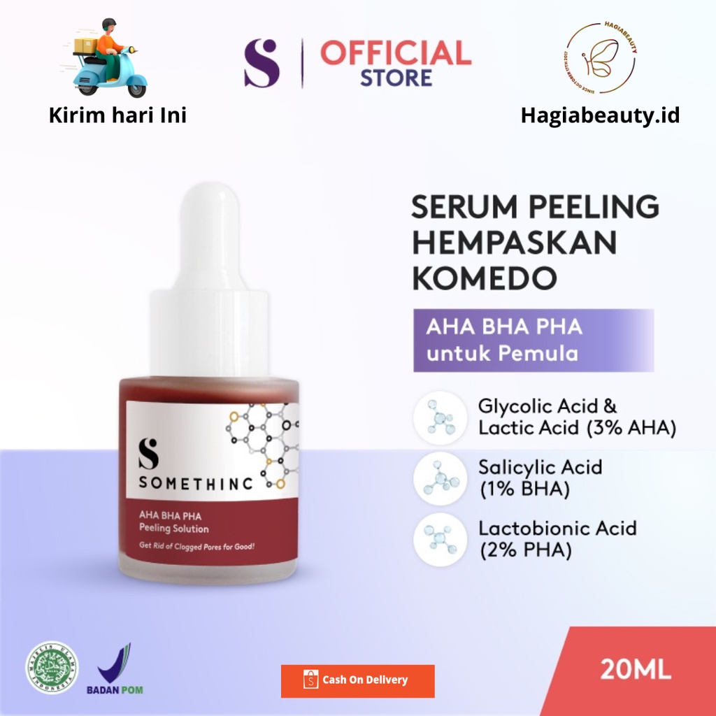 AGEN RESMI - SOMETHINC AHA BHA PHA PEELING SOLUTION - SERUM PORI PORI ORIGINAL BPOM