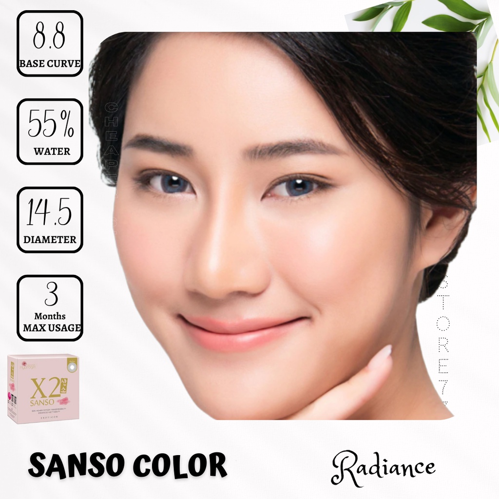 SOFTLENS X2 SANSO COLOR 14.5 HYDROGEL MINUS 4.50 sd 6.00