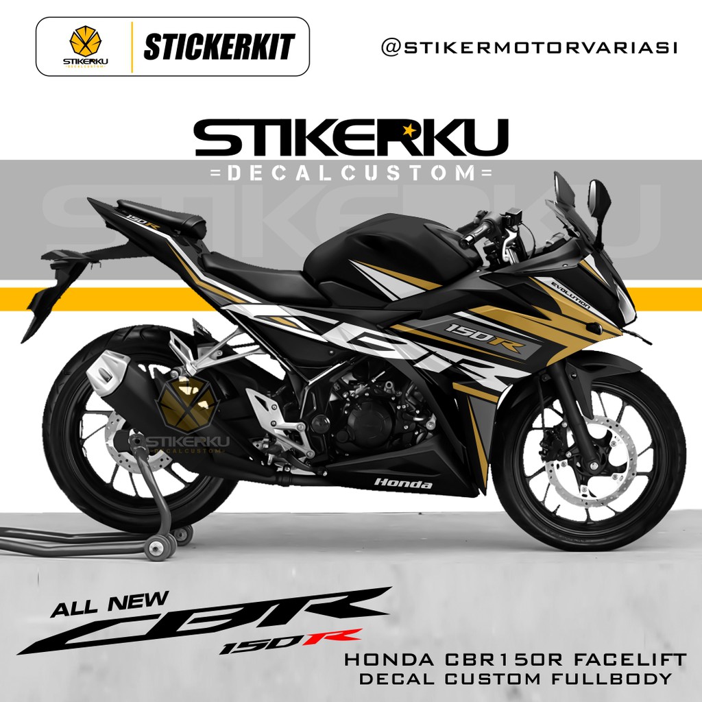 DECAL CBR150R FACELIFT / DECAL CBR 15OR / DECAL CBR 150R NEW / STICKER CBR 150R / DESIGN CUSTOM / 06