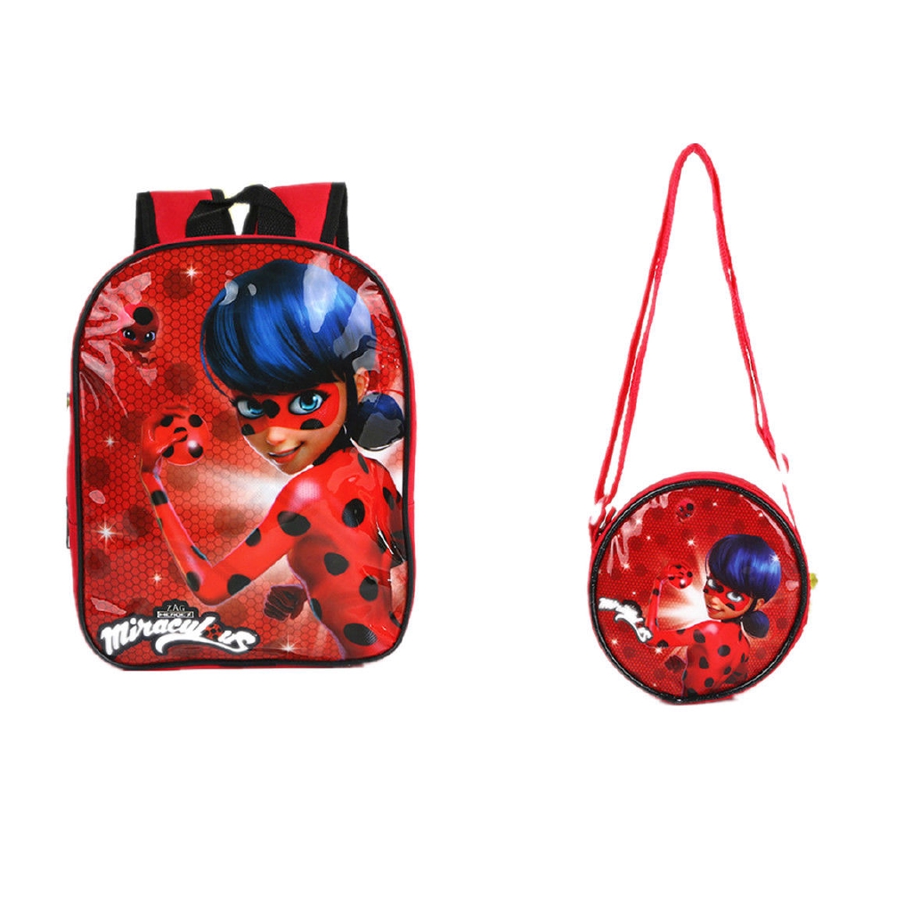  Tas  Ransel Sekolah Desain Miraculous Ladybug Untuk Anak  