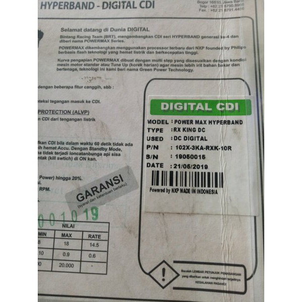 CDI BRT HYPER BAND RX KING