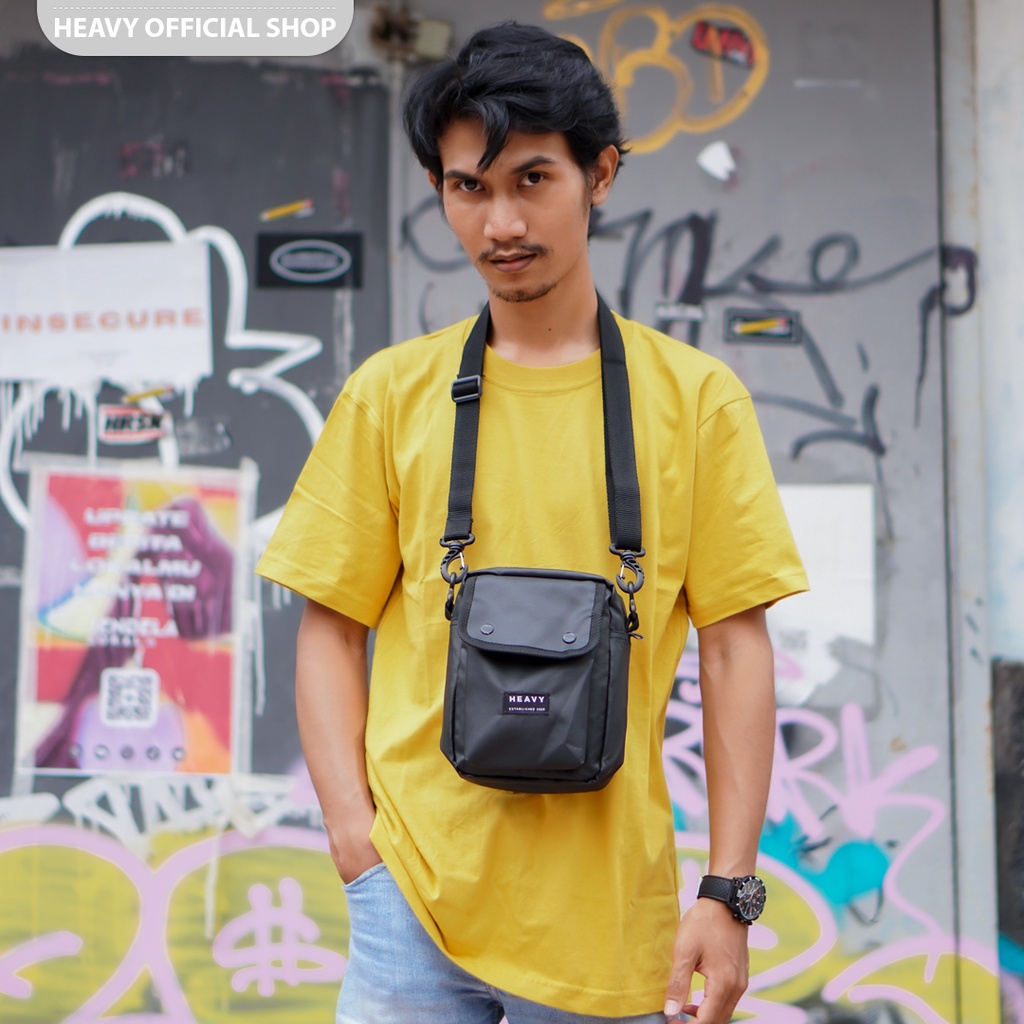 Tas Selempang Pria Heavy Original Siggler Series Waterproof ~ Heavy Slingbag Premium Distro