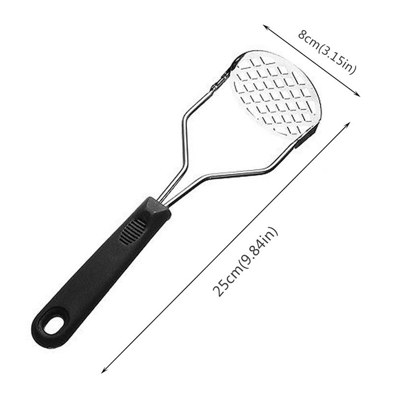 Potato Masher Stainless Steel/Hand Held Fruit Masher Ricer/Alat Pembuat Suplemen Makanan Bayi/Press Crusher/Pressure Ricer Aksesoris Dapur/Masher Ricer Puree Juice