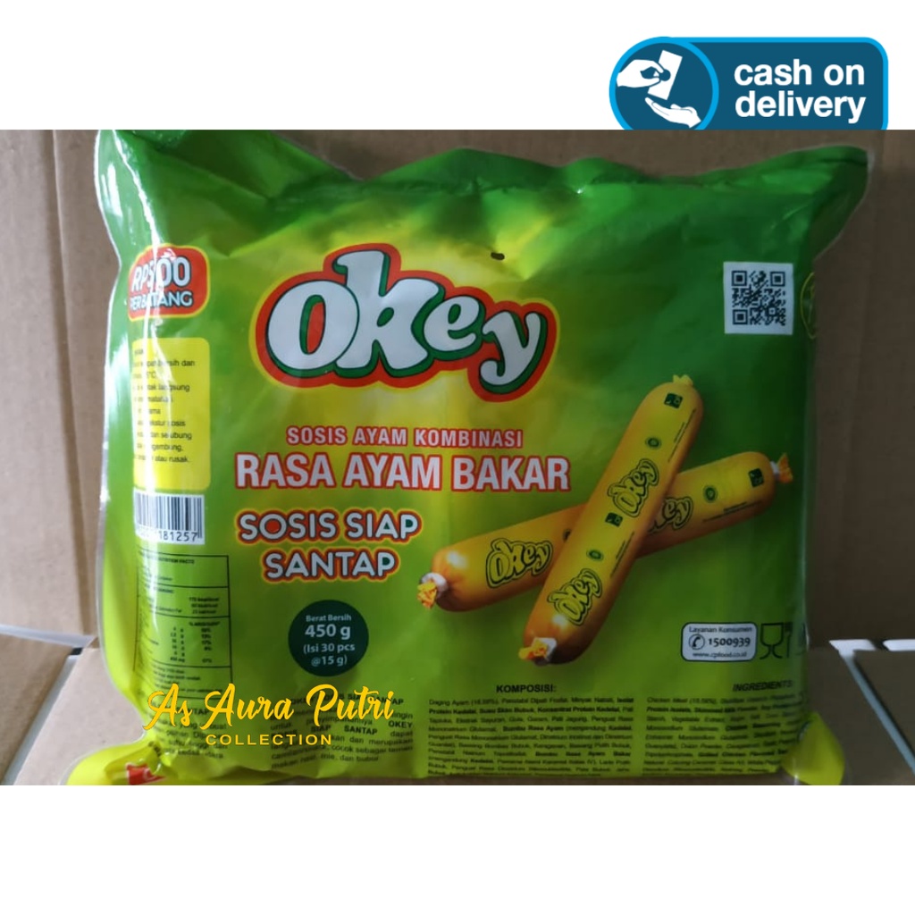 

SOSIS OKEY SIAP SANTAP RASA AYAM BAKAR ( 1 PAK ISI 30PCS )