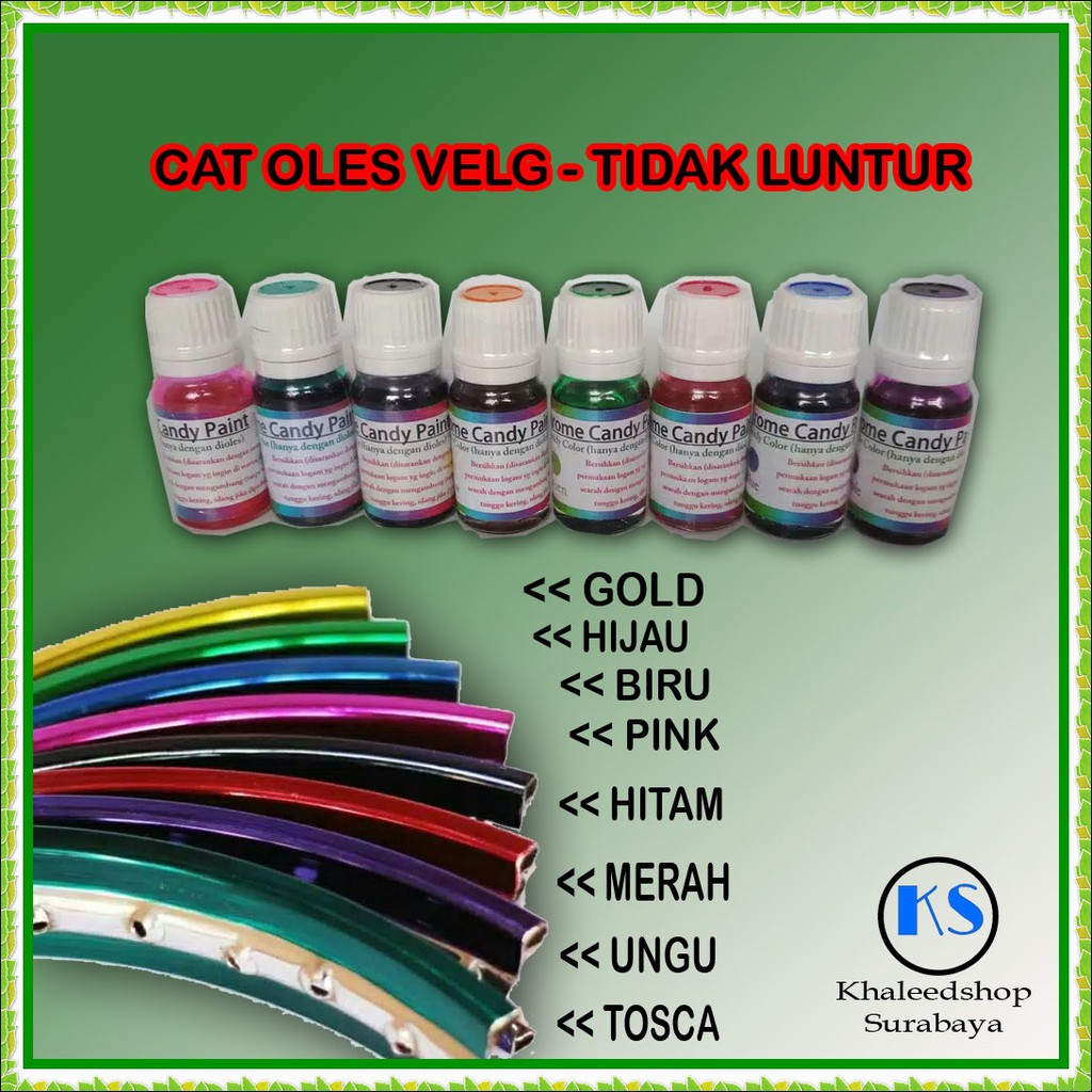 PEWARNA LOGAM CANDY PAINT CAT  VELG  MOTOR  MOBIL CANDYTONE 