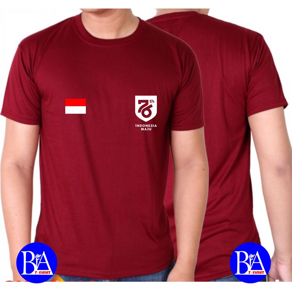 COD/KAOS LOGO INDONESIA MAJU BENDERA/KAOS EKSPRESI/KAOS HITS/KAOS TULISAN/KAOS MURAH/KAOS DISTRO