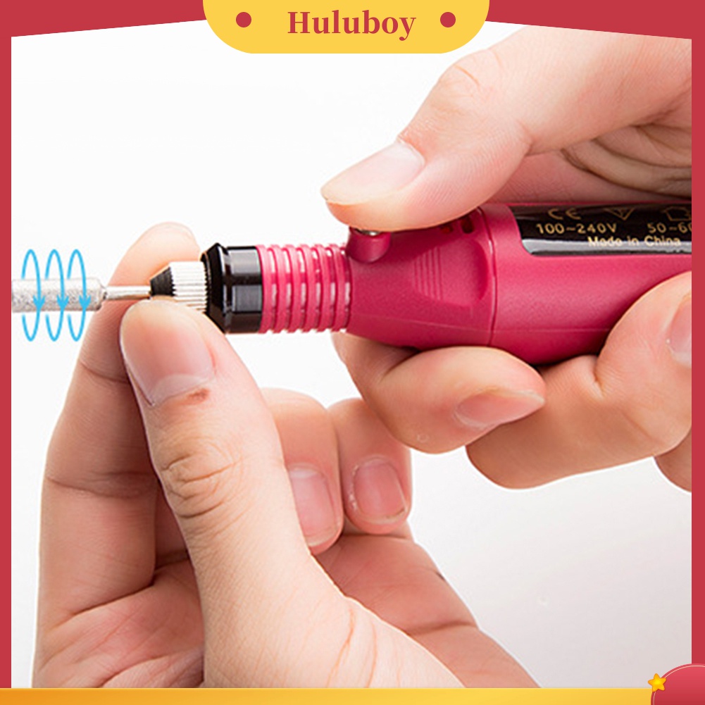 Huluboy Huluboy♡ Pen Bor Elektrik Mini Untuk Mengikir Kuku / Kulit Mati