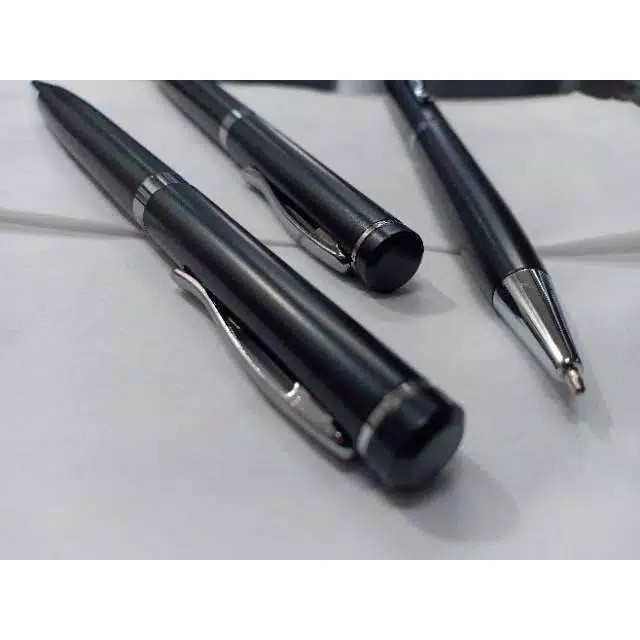 

Pen metal / Pen besi / Pulpen stainless / Ballpoint / Bp 016 dpt dicuston Logo /nama