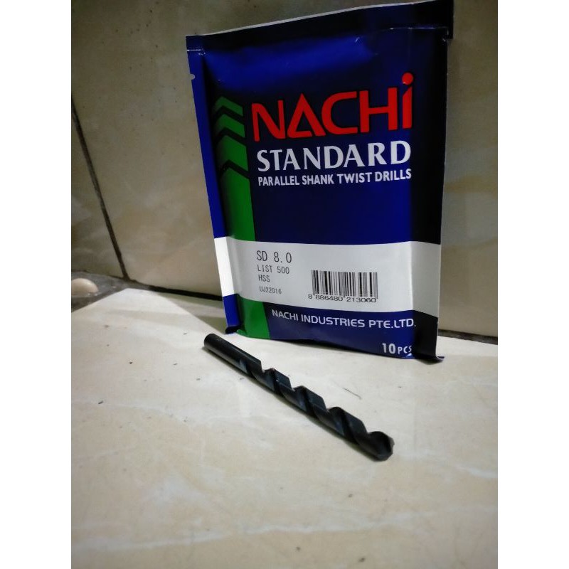 mata bor nachi 8mm bor besi nachi 8 mm