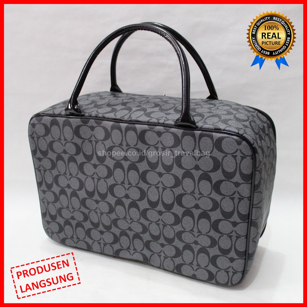 Travel Bag Premium CCP-04 / Tas Pakaian Kualitas Premium / Travel Bag Bahan Kulit PU Import / Tas M