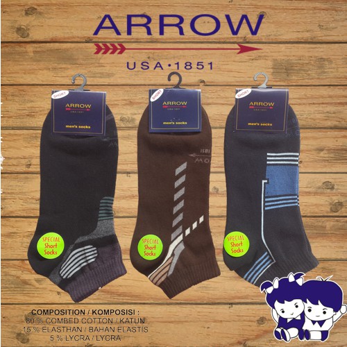 Kaos Kaki Pendek Pria Casual ARROW 25-26 ( ARCS )