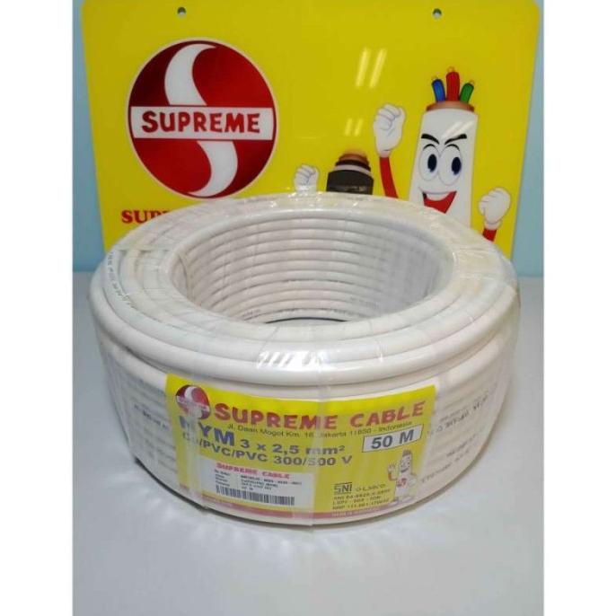 Supreme Kabel NYM 3x2.5 isi 3 nym 3 x 2,5 1 Roll 50m ada stock