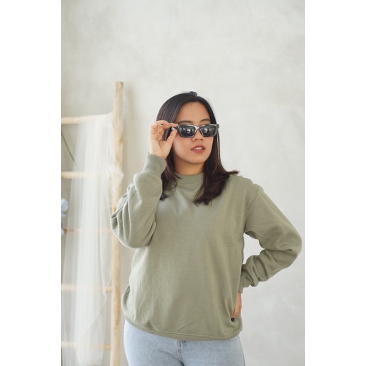 Basic Sweater Olive Green