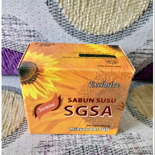Sabun Susu SGSA Jasmine Exclusive Mengandung Minyak Zaitun Menghilangkan Jerawat Memutihkan Kulit