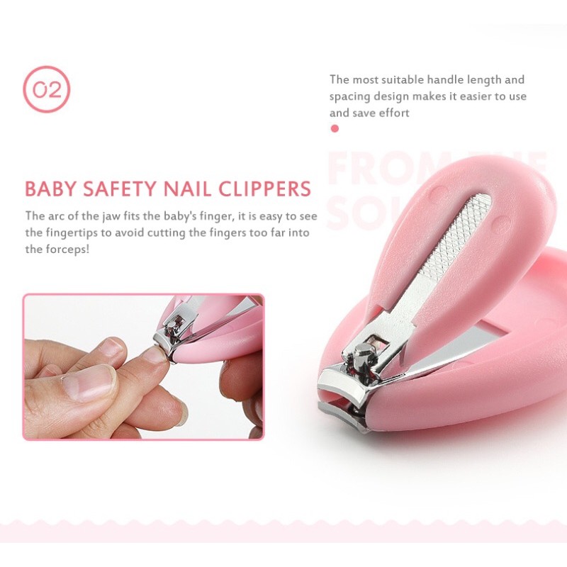 IMPORT Gunting Kuku Bayi Set 4in1 Komplit Menicure Baby Nail Cutter Import Baby care Safe