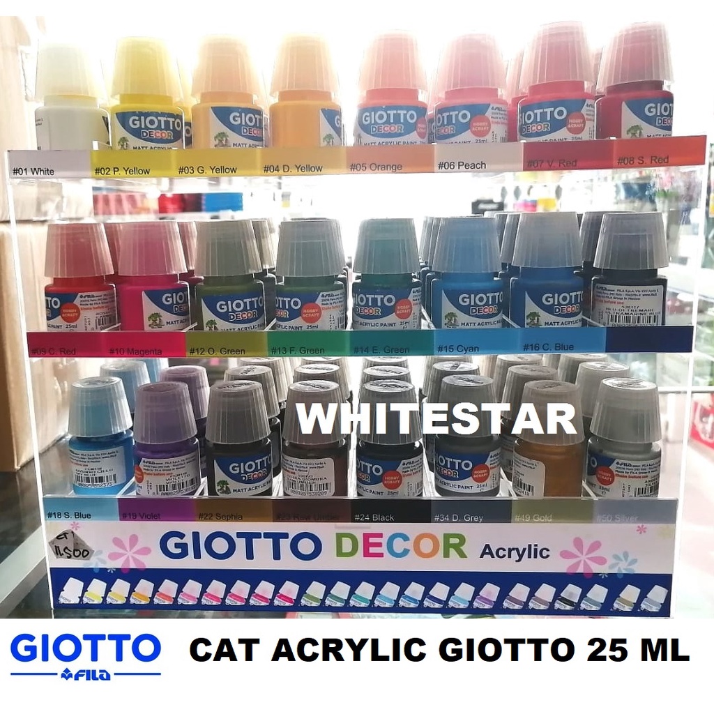 

cat acrylic giotto 25 ml - cat akrilik paints decor