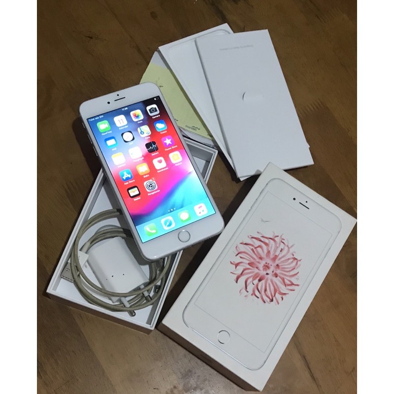 Jual HP Handphone Bekas iphone 6 Plus 16gb Fullset ex ibox HP seken Second