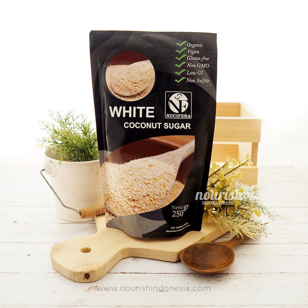 Nucifera, Organic White Coconut Sugar 250gr