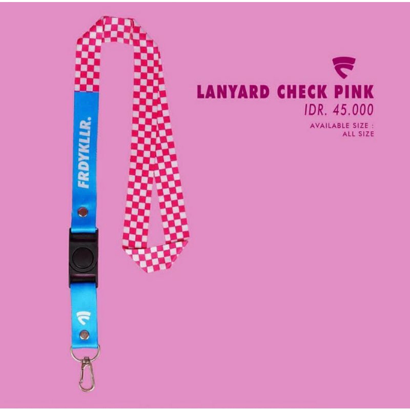 

LANYARD FRIDAYKILLER | LANYARD CHECK PINK