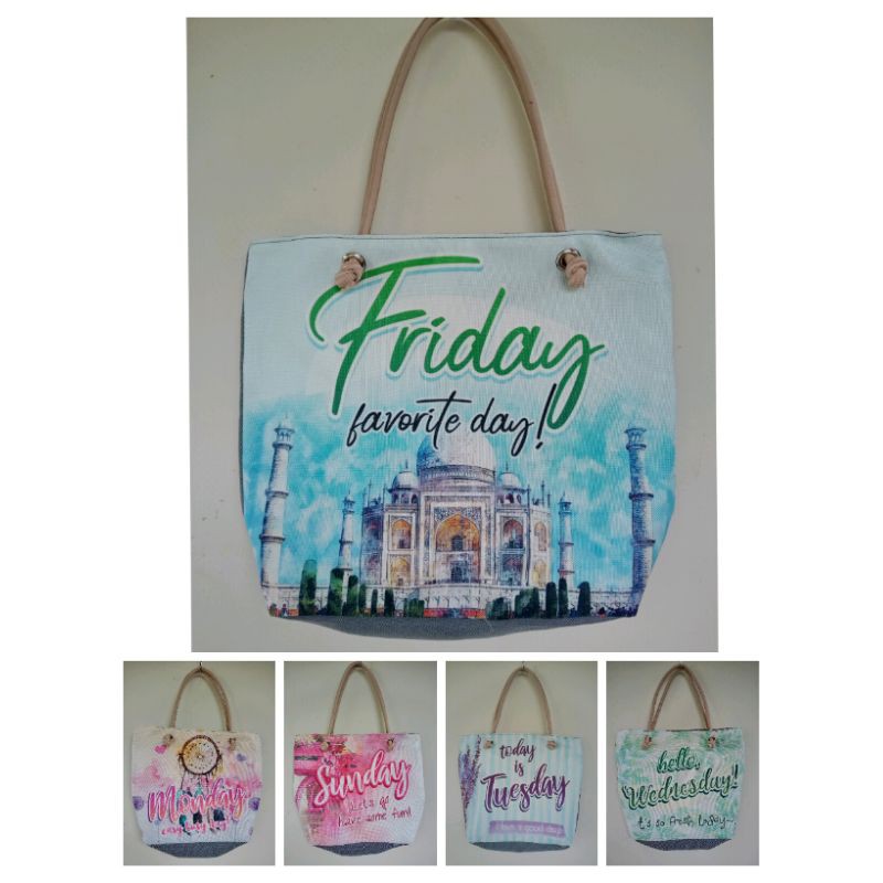 Totebag murah day/hari (SALE) Friday/Tuesday
