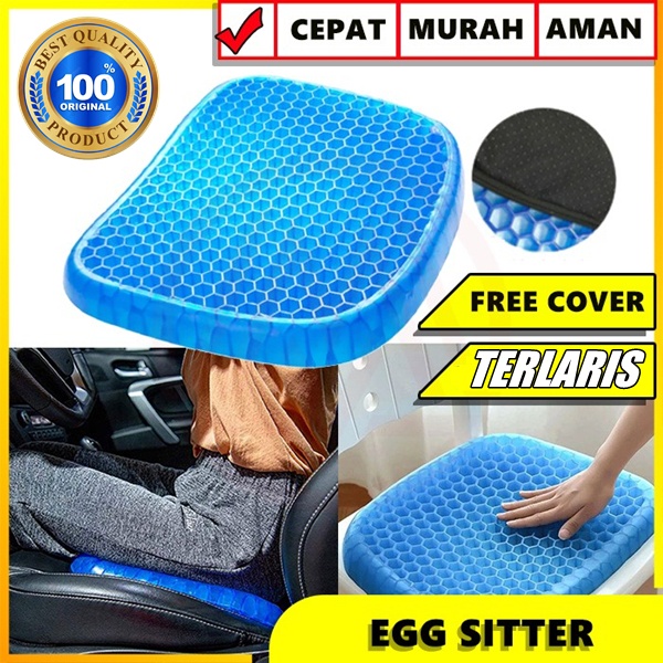 Bantal silikon egg sitter alas duduk bantal alas duduk kursi mobil silicon gel anti wasir dan ambeie