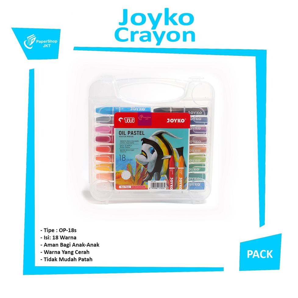 

csz⭐03 [ SET ] Crayon TITI Oil Pastel 18 Warna .,.,.,.,