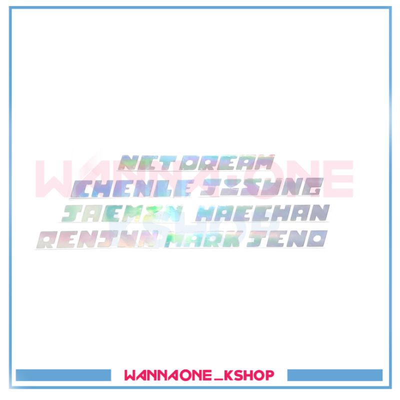 sticker hologram nct dream stiker