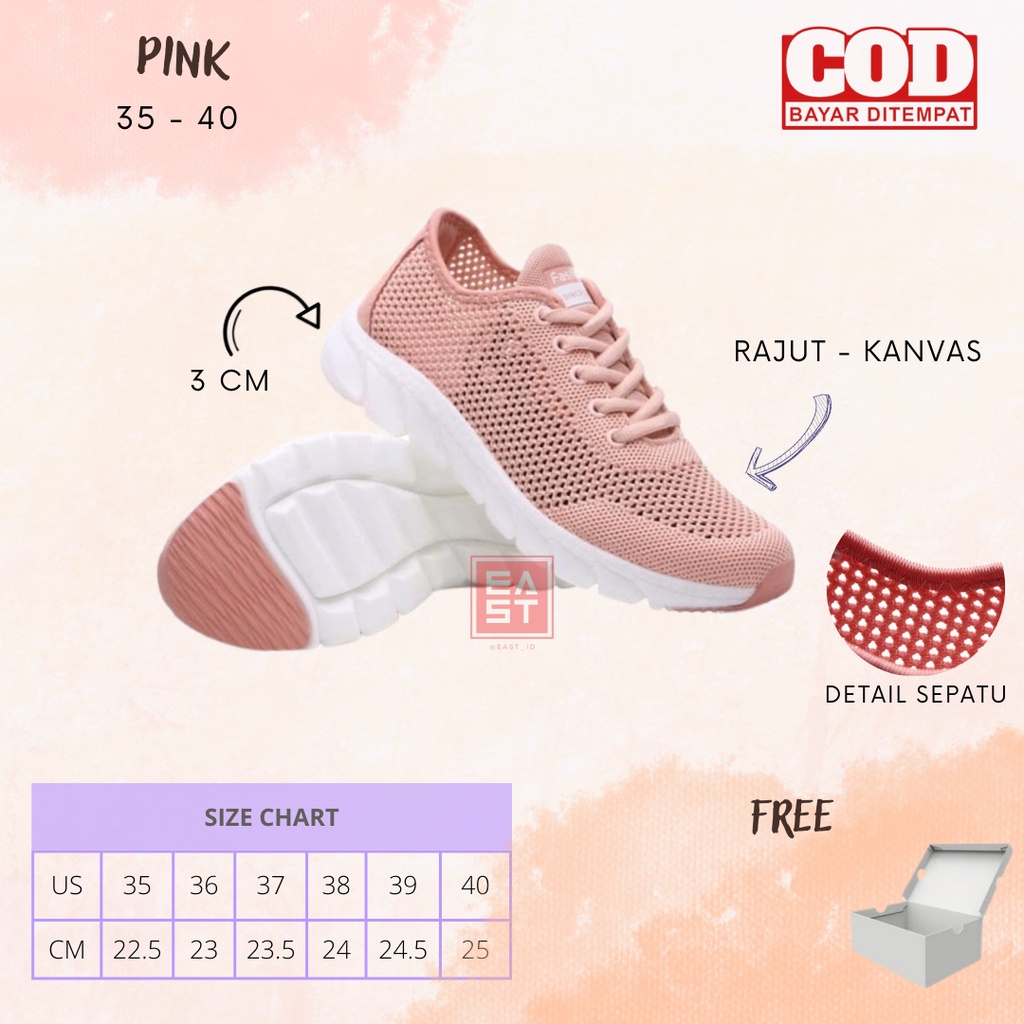 Sepatu Angelia Sneakers Kanvas Wanita Casual Import Korea Sport