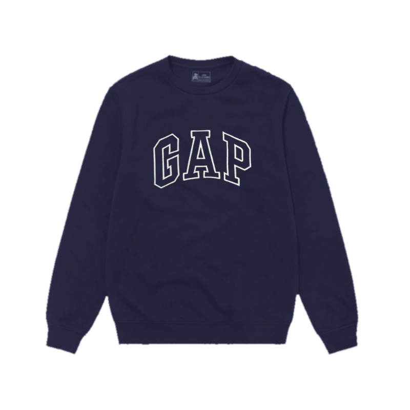 GAP SWEATER CREWNECK PRIA WANITA LOGO BORDIR FULL LABEL