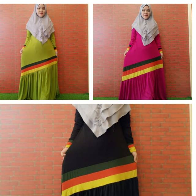Gamis Jersey super tebal