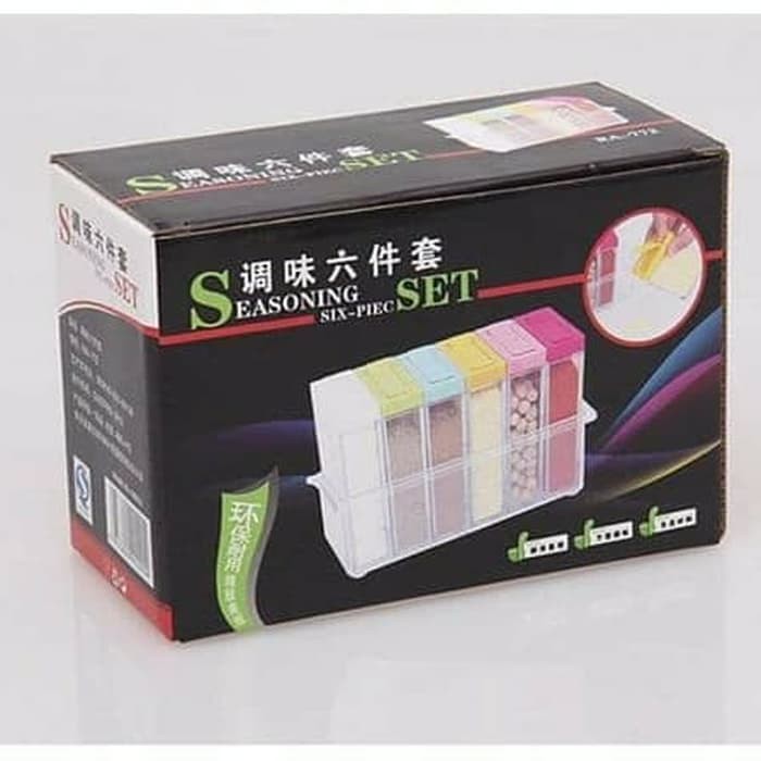 

Herb & Spice Tools Tempat Bumbu Seasoning 6 pcs 1 set